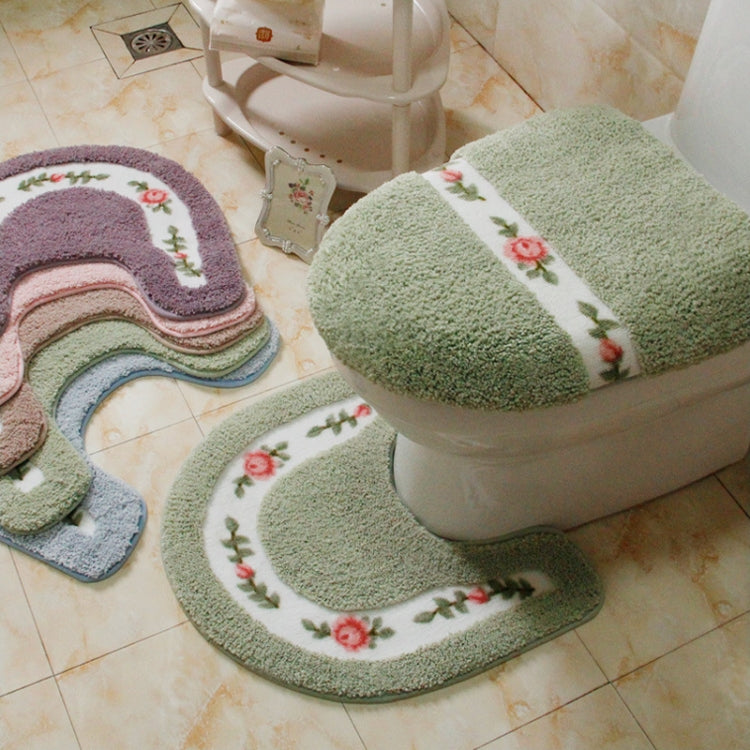Pastoral Style Bathroom Toilet Non-Slip Mat Set