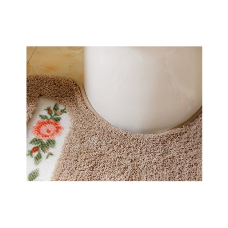 Pastoral Style Bathroom Toilet Non-Slip Mat Set