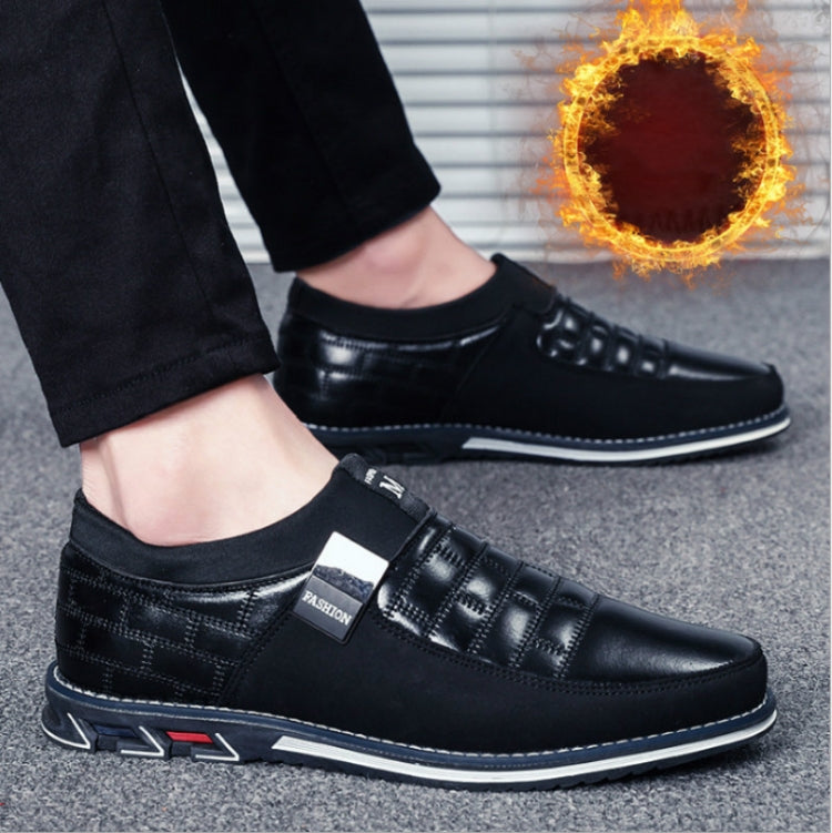 Autumn Casual Leather Shoes British Style Men Shoes, Size:40
