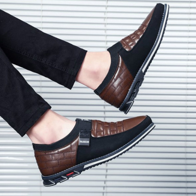 Autumn Casual Leather Shoes British Style Men Shoes, Size:40