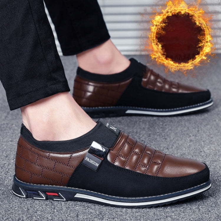 Autumn Casual Leather Shoes British Style Men Shoes, Size:40