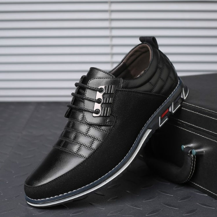 Autumn Casual Leather Shoes British Style Men Shoes, Size:40