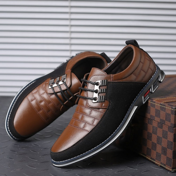Autumn Casual Leather Shoes British Style Men Shoes, Size:40