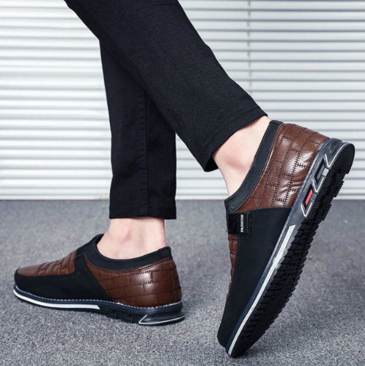 Autumn Casual Leather Shoes British Style Men Shoes, Size:40