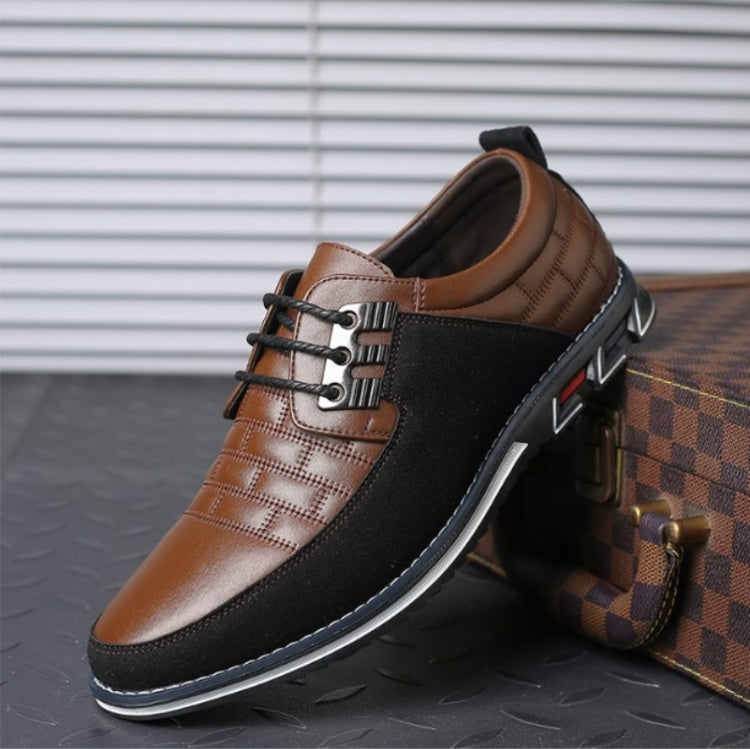 Autumn Casual Leather Shoes British Style Men Shoes, Size:40