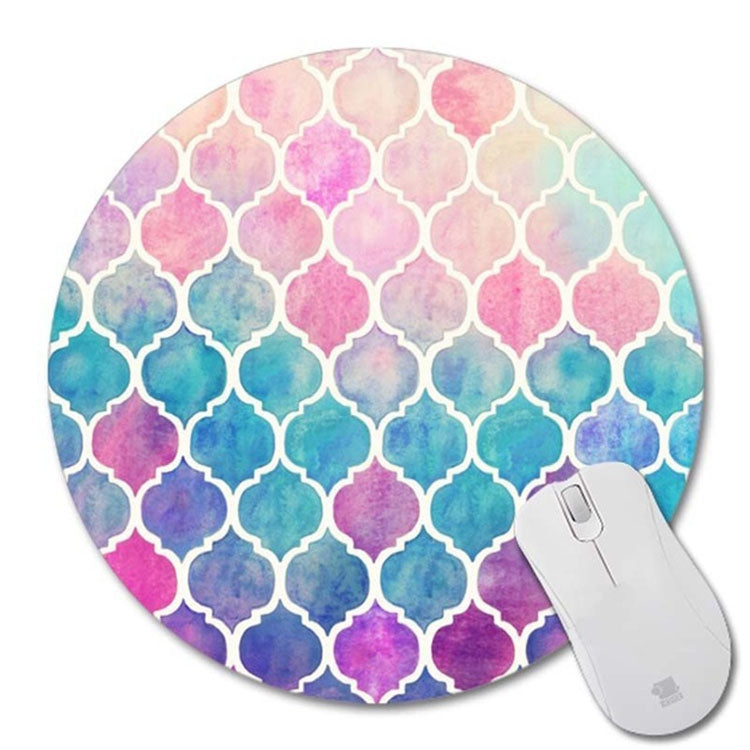 Round Mouse Pad with Diamond Pattern, Size:20 Ã— 20cm without Lock