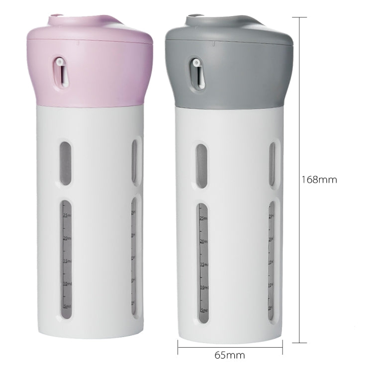2 PCS 4 in 1 Portable Travel Bottles Set Organized Waterproof Toiletries Refillable Liquid Container