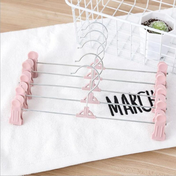 2 PCS Multifunction Home Stainless Steel Clothes Rack with Clothespin