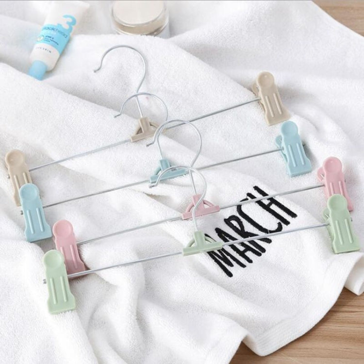 2 PCS Multifunction Home Stainless Steel Clothes Rack with Clothespin