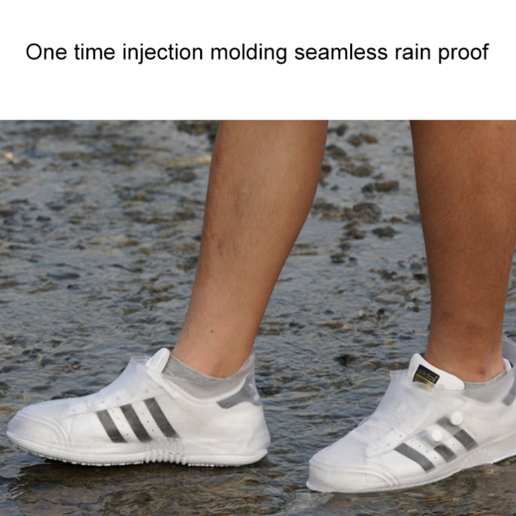 Low Toe Shoe Covers Men And Women Non-Slip Thick Bottom Flip Buckle Waterproof Rain Boots, Size: 40/41