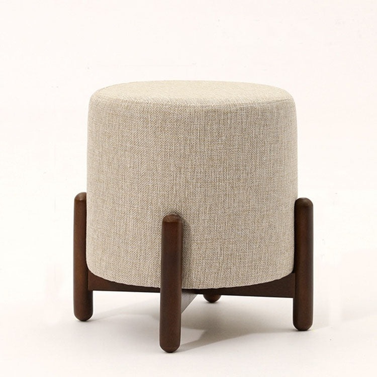 Home Stool Cloth Art Stool Solid Wood Children Sofa Stool