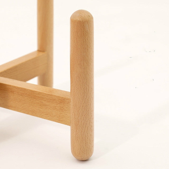 Home Stool Cloth Art Stool Solid Wood Children Sofa Stool