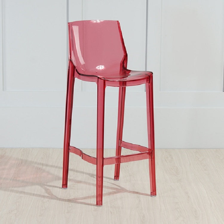 Transparent Bar Chair Personality Fashion Home High Chair Acrylic Chair, Height:65cm