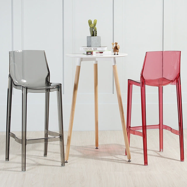 Transparent Bar Chair Personality Fashion Home High Chair Acrylic Chair, Height:75cm