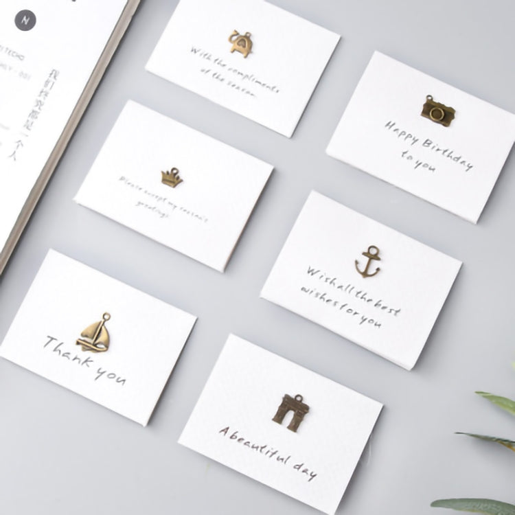 5 PCS Reminiscence Mini Card Wedding Invitation Birthday Greeting Cards