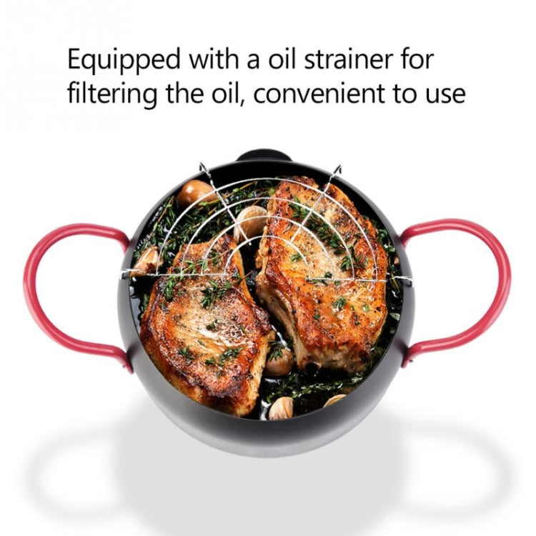 Household Small Mini Thick Multi-function SmokelessTempura Fryer Frying Pan