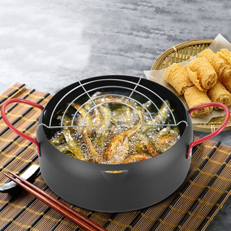 Household Small Mini Thick Multi-function SmokelessTempura Fryer Frying Pan