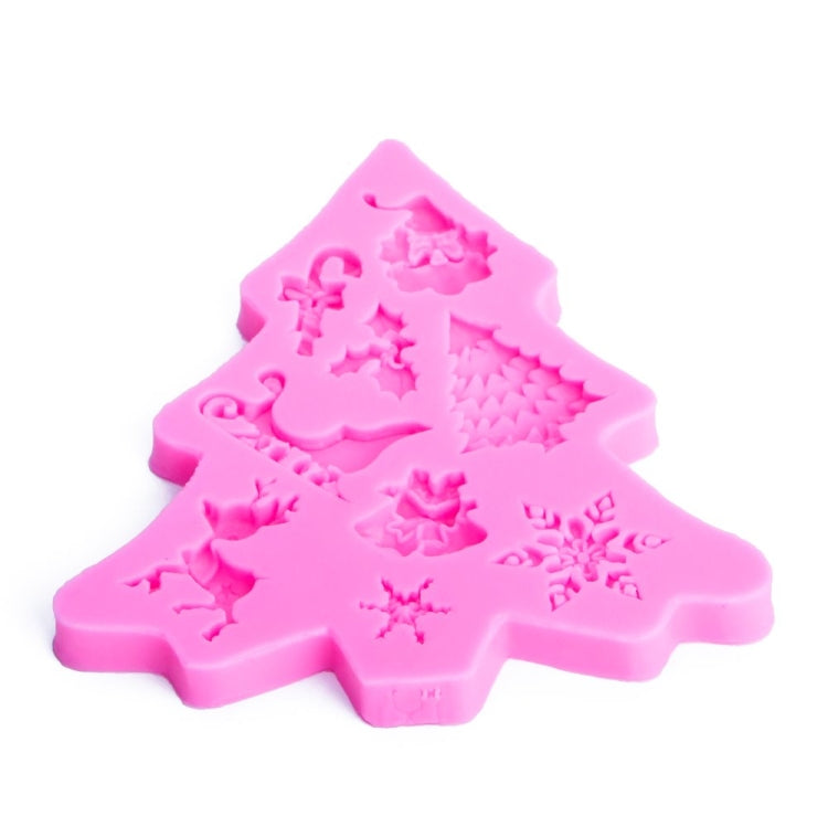 3 PCS Christmas Tree Fondant Silicone Mold Cake Chocolate Biscuit Decoration Tool