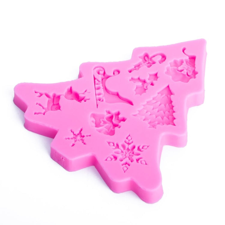 3 PCS Christmas Tree Fondant Silicone Mold Cake Chocolate Biscuit Decoration Tool