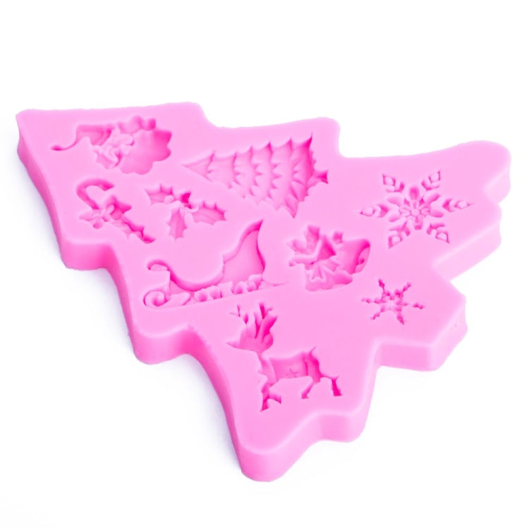 3 PCS Christmas Tree Fondant Silicone Mold Cake Chocolate Biscuit Decoration Tool