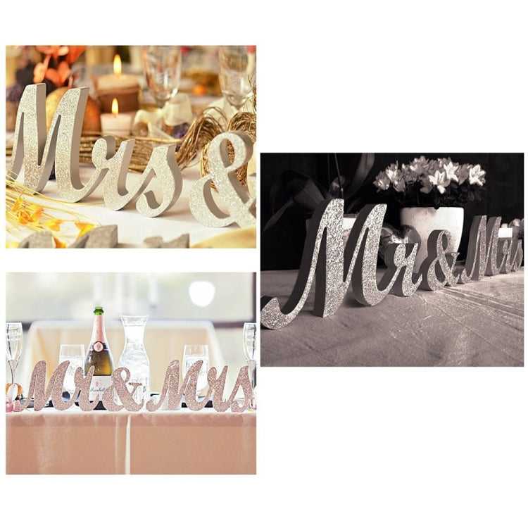 Wooden Mr and Mrs Sign Wedding Decoration