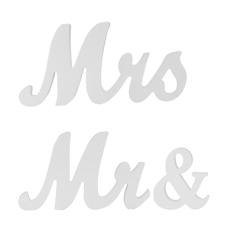 Wooden Mr and Mrs Sign Wedding Decoration