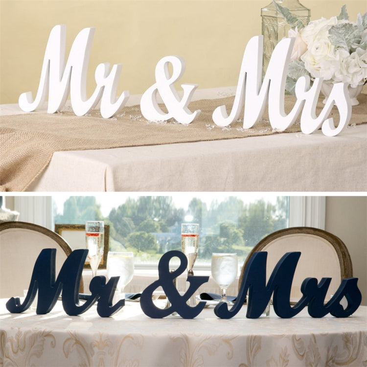 Wooden Mr and Mrs Sign Wedding Decoration