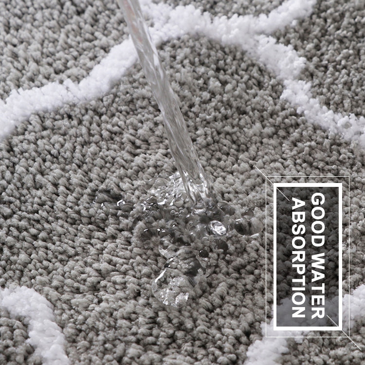 Microfiber Washable Mat Non-Slip Bath Carpets for Bathroom, Size:50x80cm