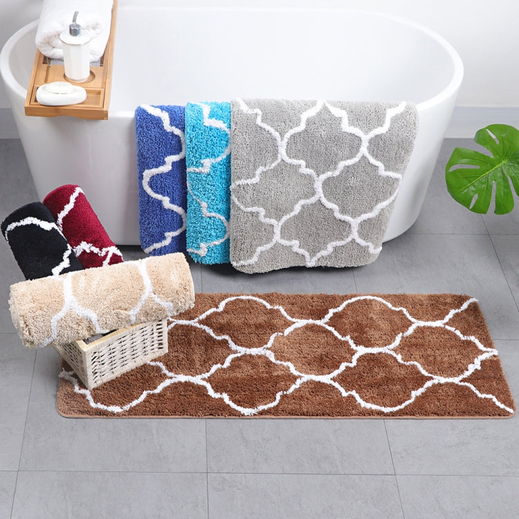 Microfiber Washable Mat Non-Slip Bath Carpets for Bathroom, Size:45x120cm