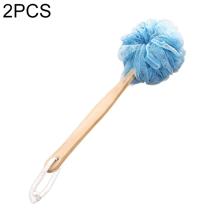 2 PCS Long Handle Hanging Soft Mesh Body Shower Brush