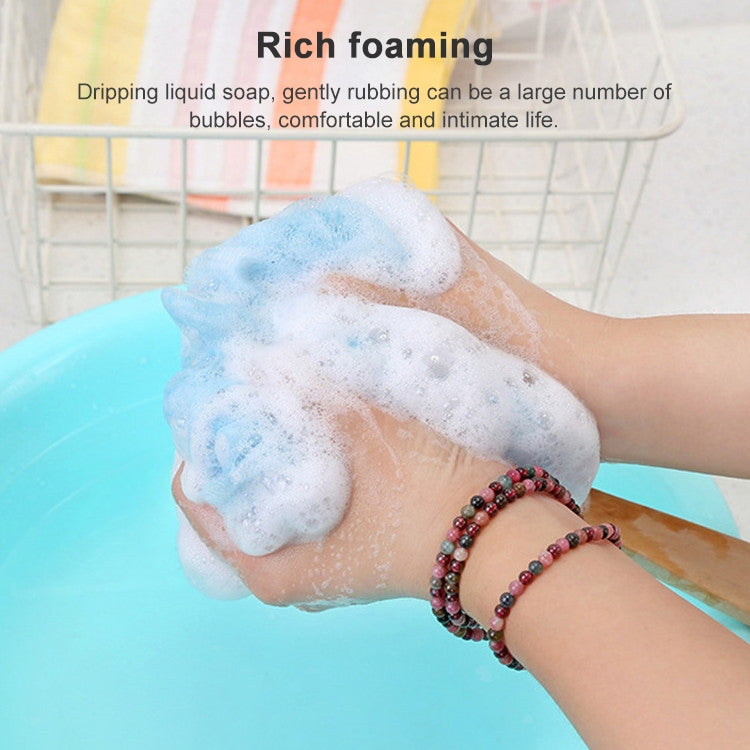 2 PCS Long Handle Hanging Soft Mesh Body Shower Brush
