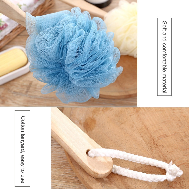 2 PCS Long Handle Hanging Soft Mesh Body Shower Brush