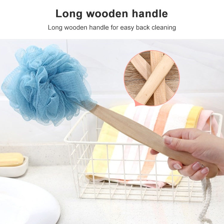 2 PCS Long Handle Hanging Soft Mesh Body Shower Brush