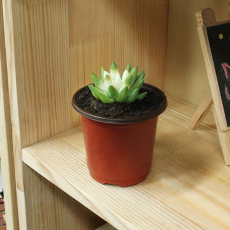 12 PCS Nursery Potted Fall-resistant Two-color Plastic Flower Pot, Size:11 x 10 cm