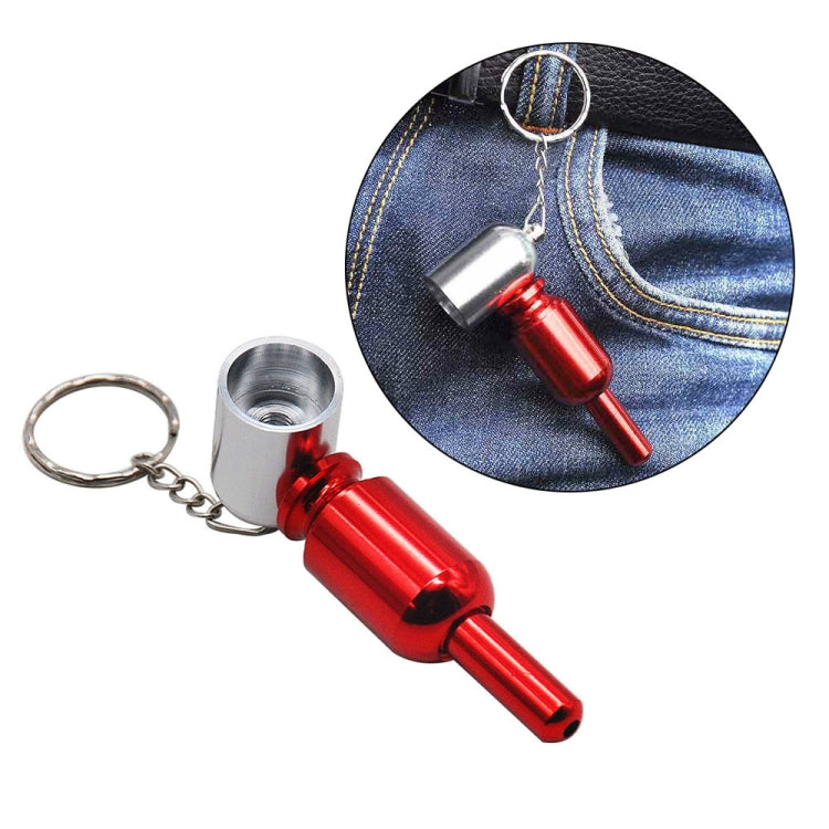 2 PCS Keychain Hidden Detachable Metal Pipe