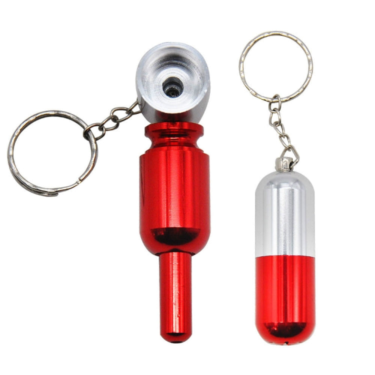 2 PCS Keychain Hidden Detachable Metal Pipe