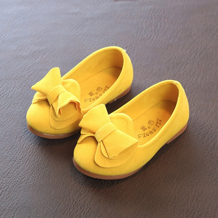 Baby Girls Bowknot Sandals Toddler Children Casual Princess Shoes(Yellow)