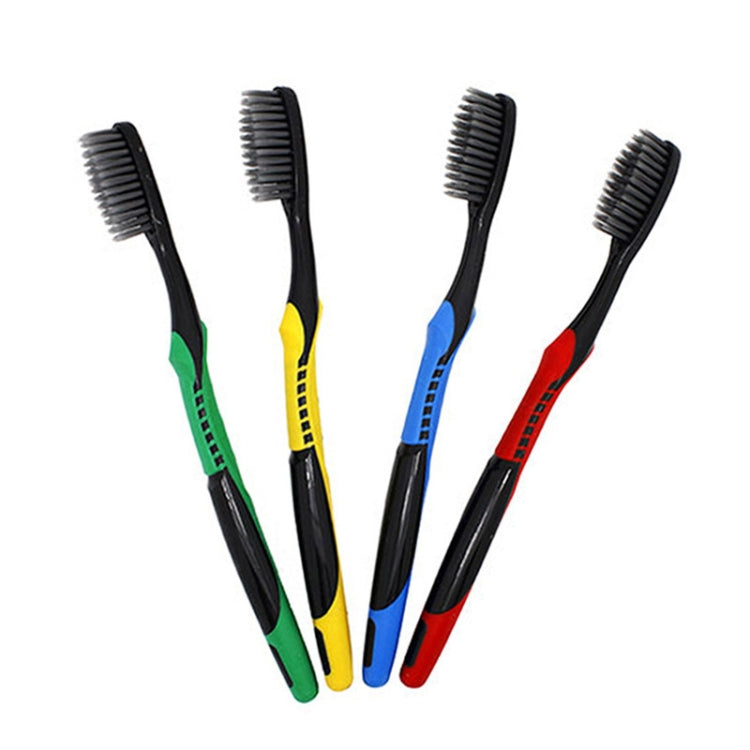 2 PCS Adult Soft Bamboo Charcoal Toothbrush Very Fine Brush Wire 4 Color Mixed
