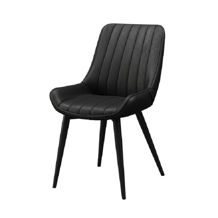 Nordic Office Chair Light Luxury Wrought Iron Simple Modern Soft Sofa Dining Back Chair