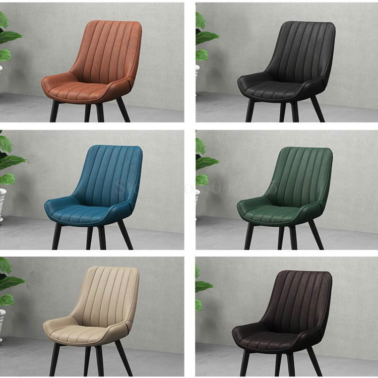 Nordic Office Chair Light Luxury Wrought Iron Simple Modern Soft Sofa Dining Back Chair