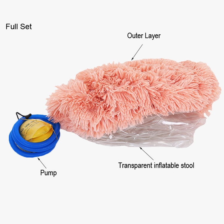 2 PCS Fashion Creative Multi-functional Plush Inflatable Sofa Bench Chair