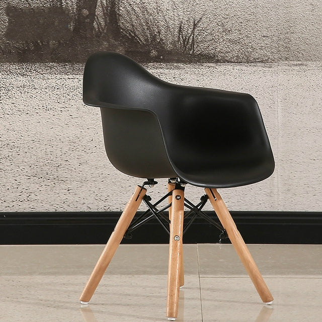 Nordic Minimalist Modern Children Furniture Kids Stool Plastic Wood Chair Fashion Kids Chair