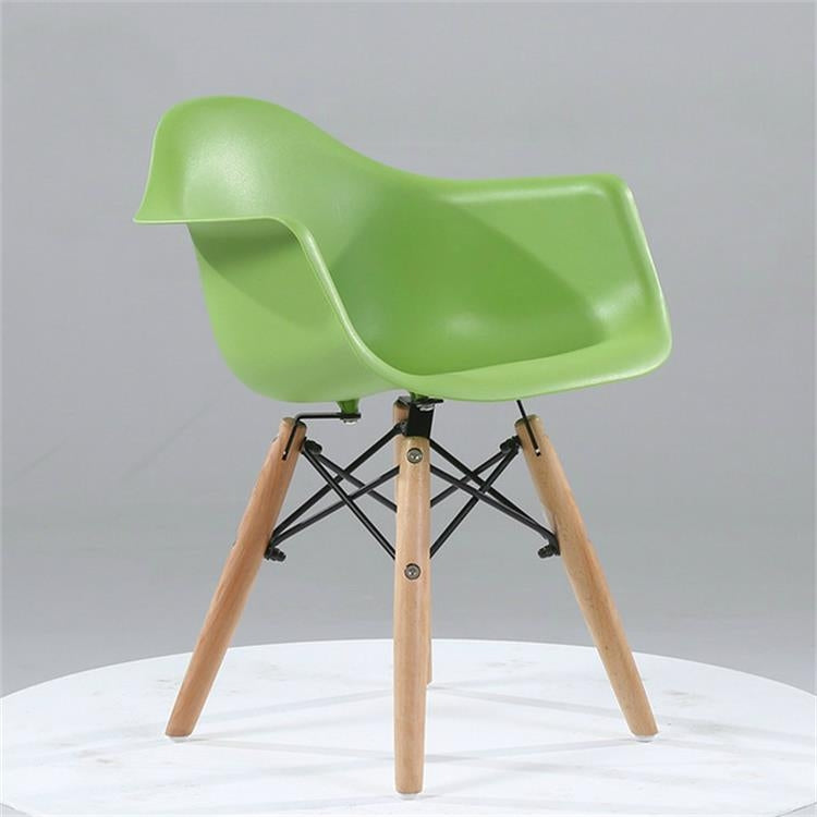 Nordic Minimalist Modern Children Furniture Kids Stool Plastic Wood Chair Fashion Kids Chair
