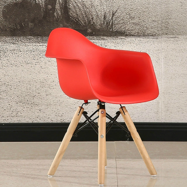 Nordic Minimalist Modern Children Furniture Kids Stool Plastic Wood Chair Fashion Kids Chair