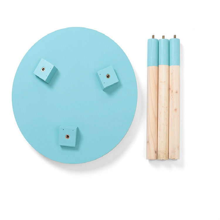 Modern Small Fresh Coffee Tables Creative Wood Round Tables Home Decoration Accessories