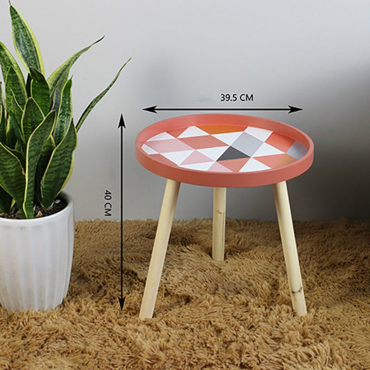 Modern Small Fresh Coffee Tables Creative Wood Round Tables Home Decoration Accessories