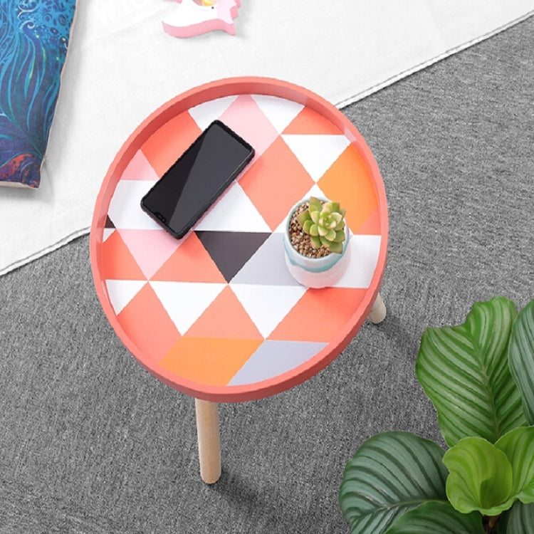 Modern Small Fresh Coffee Tables Creative Wood Round Tables Home Decoration Accessories