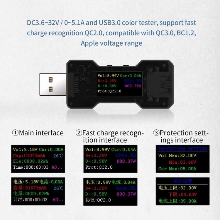 FNB18 USB Tester Voltage Current Capacity Electricity Meter