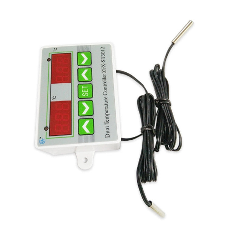 ST3012 Microcomputer Intelligent Temperature Controller Dual Temperature Dual Control Electronic Temperature Controller, Voltage:220V