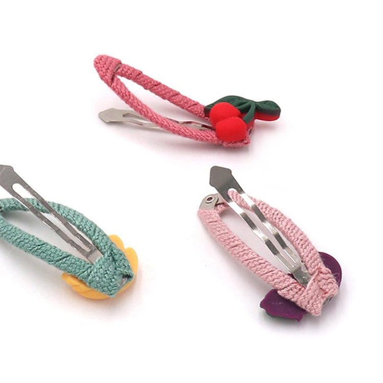2 Set/Pcs Girls Simulation Vegetable Fruit Hairpins Hair Accessory